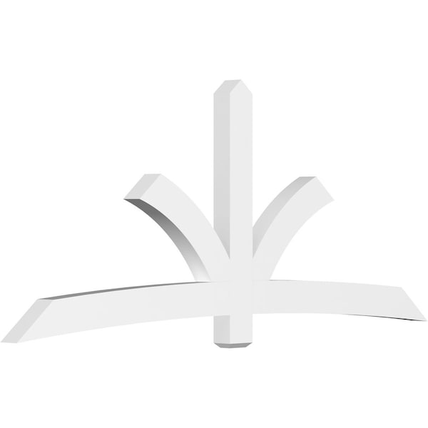Ekena Millwork Davenport Architectural Grade PVC Gable Bracket, 108"W x 45"H x 4"D x 6"F, 10/12 Pitch GBP108X45X0406DAV00 - main